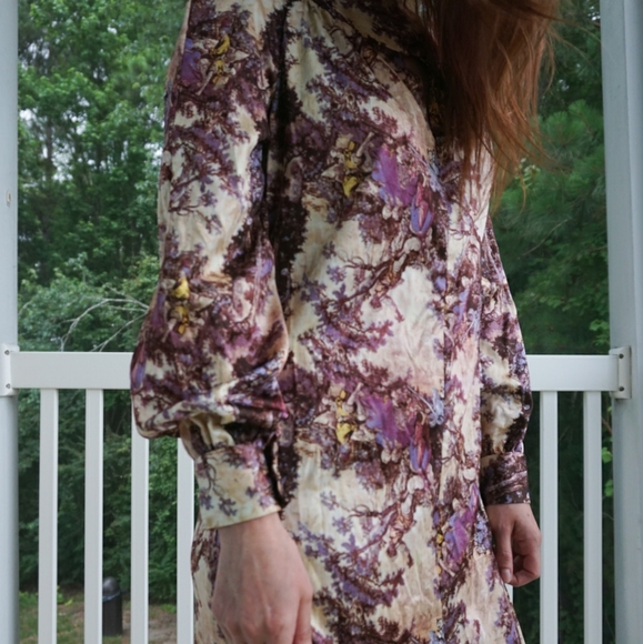 VTG 70s Novelty Print Maxi Dress - Picture 6 of 6